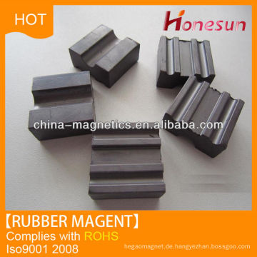 Auto parts coated rubber magnets by china supplier